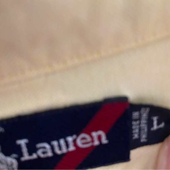 Ralph Lauren Yellow Casual Button Down Shirt - Picture 8 of 8